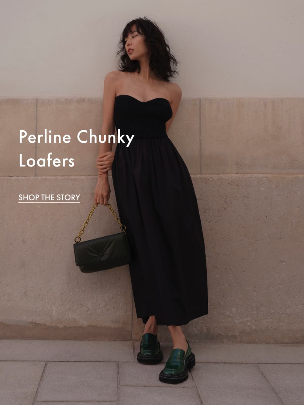 perline chunky penny loafers