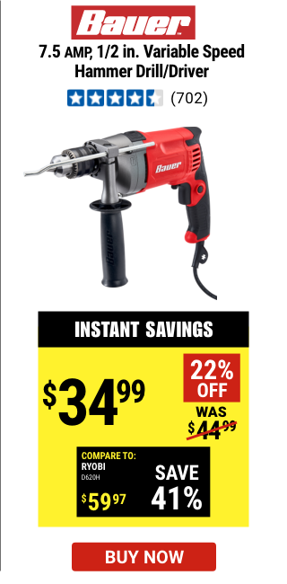 7.5 Amp 1/2 in. Variable-Speed Hammer Drill