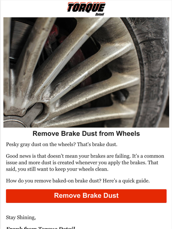 Torque Detail How To Clean Brake Dust Off Wheels Milled