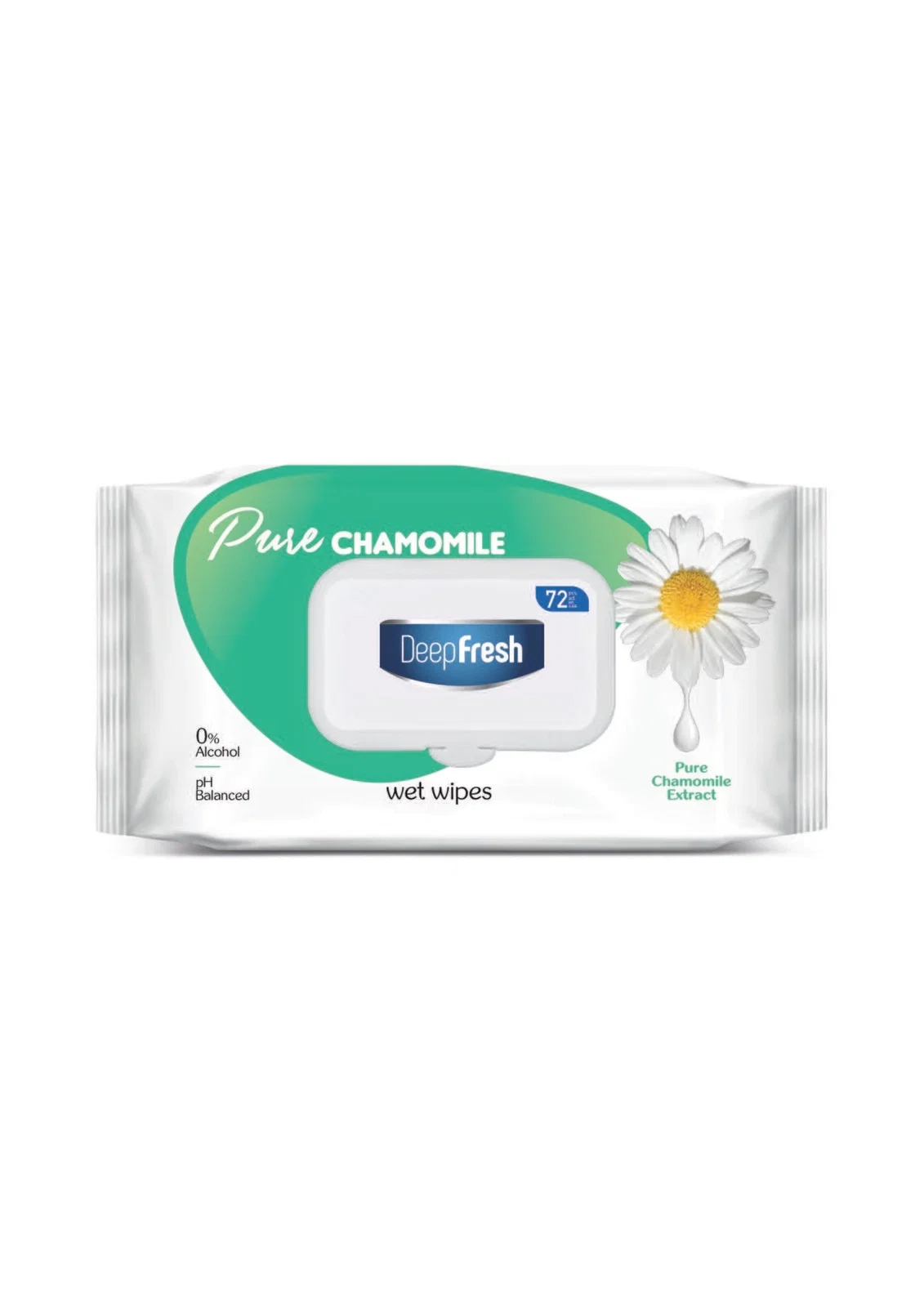 Deep Fresh Pure Chamomile Wipes Pack of 72