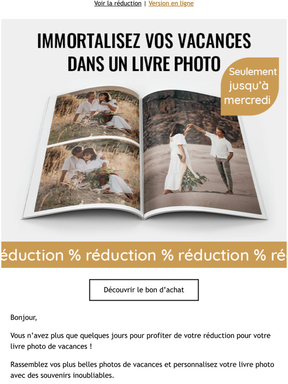 Au revoir les vacances, bonjour le livre photo des vacances !