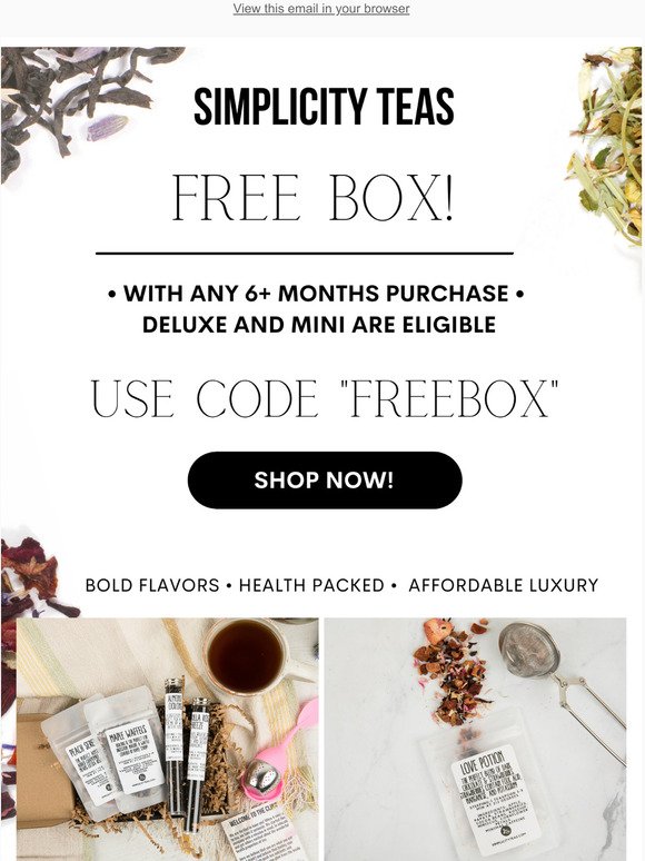  FREE box for you! 