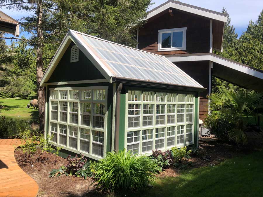 Amish Made Fully Assembled Colonial Gable Greenhouse