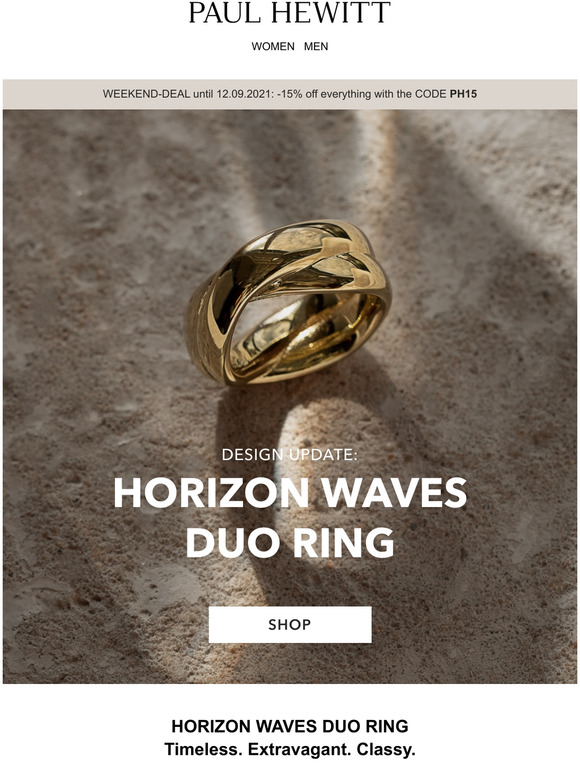 NEW IN: HORIZON WAVES DUO RING
