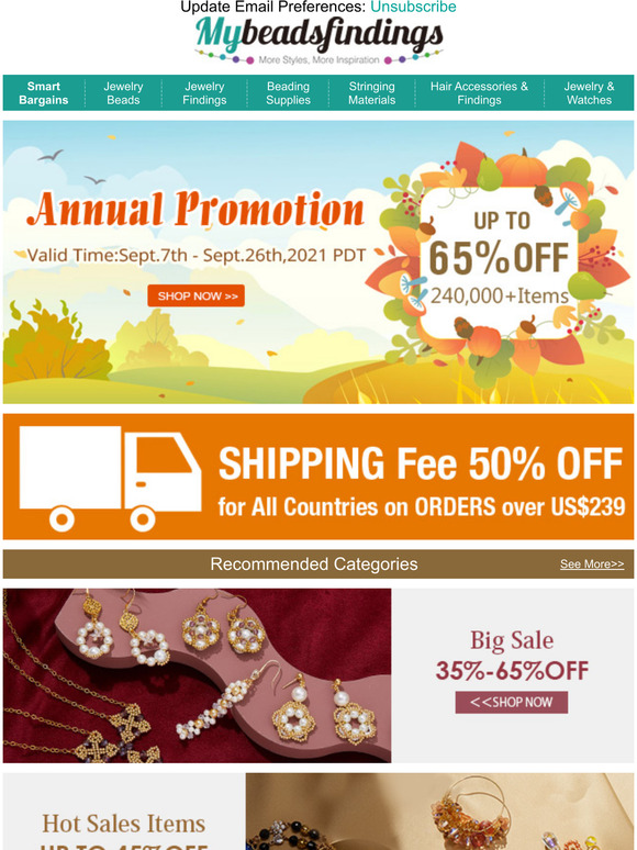 My Beads Findings Annual Promotion