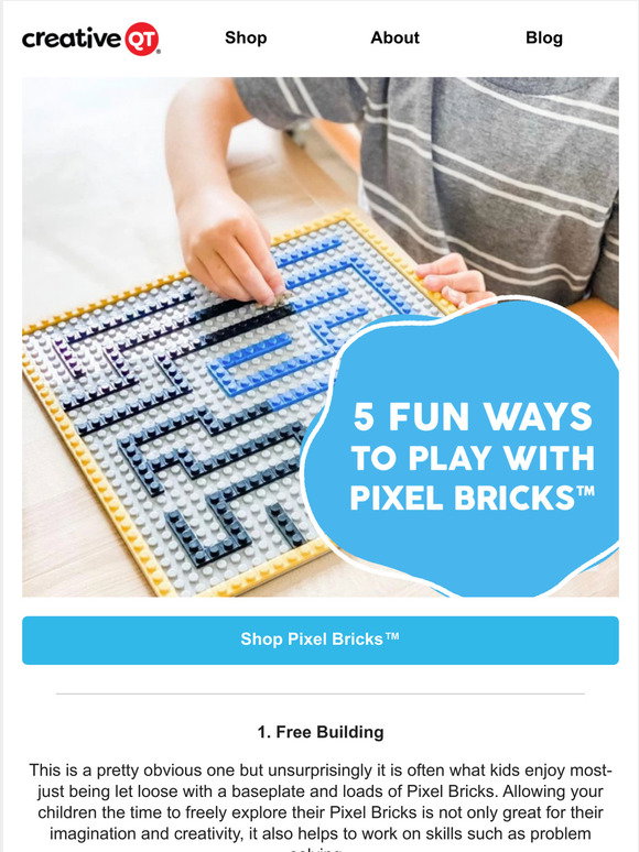 Creative QT: 5 Fun Ways to Play with Pixel Bricks | Milled