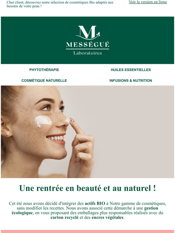 Cosmtique : nos soins du visage Bio