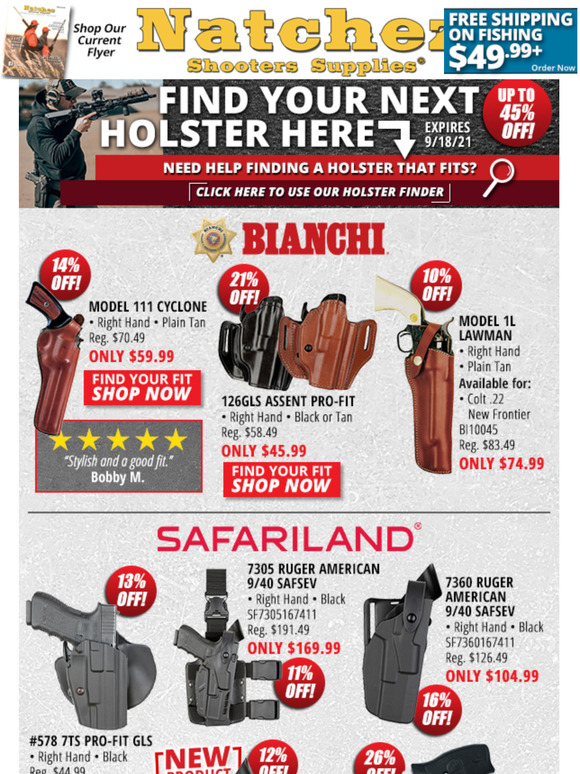 Natchez Shooters Supplies Find Your Next Holster Here Milled