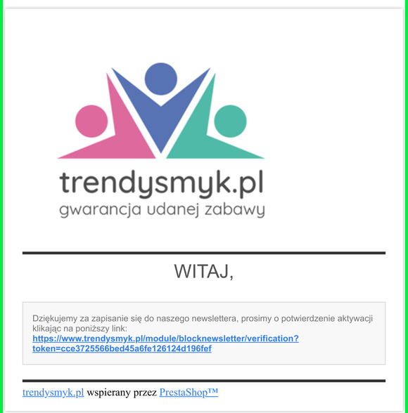 [trendysmyk.pl] E-mail weryfikacyjny