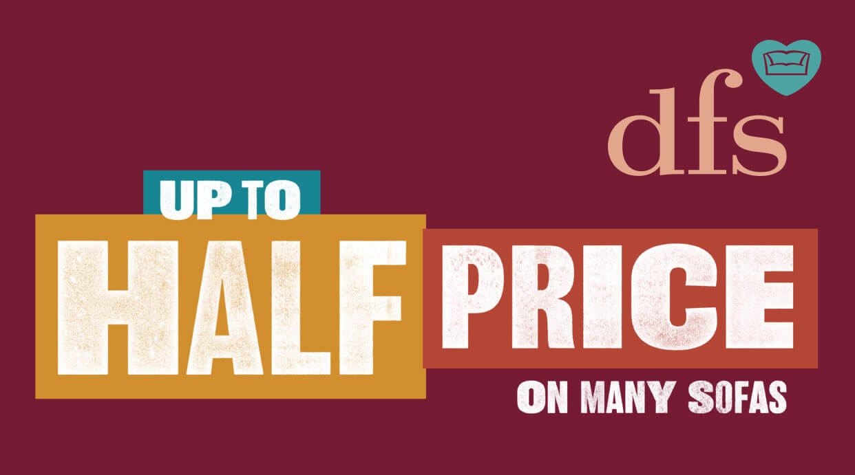 Up to half price on many sofas