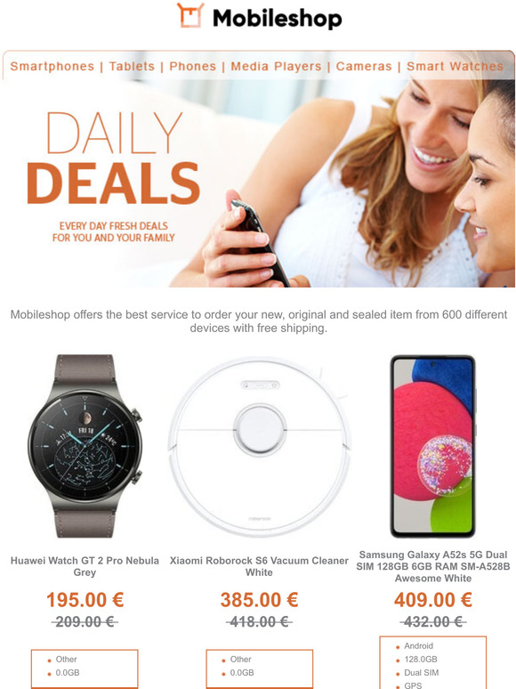 Huawei Watch GT 2 Pro Roborock S6  Galaxy A52s 5G