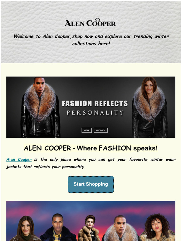 Welcome to Alen Cooper,shop now and explore our trending winter collections here!