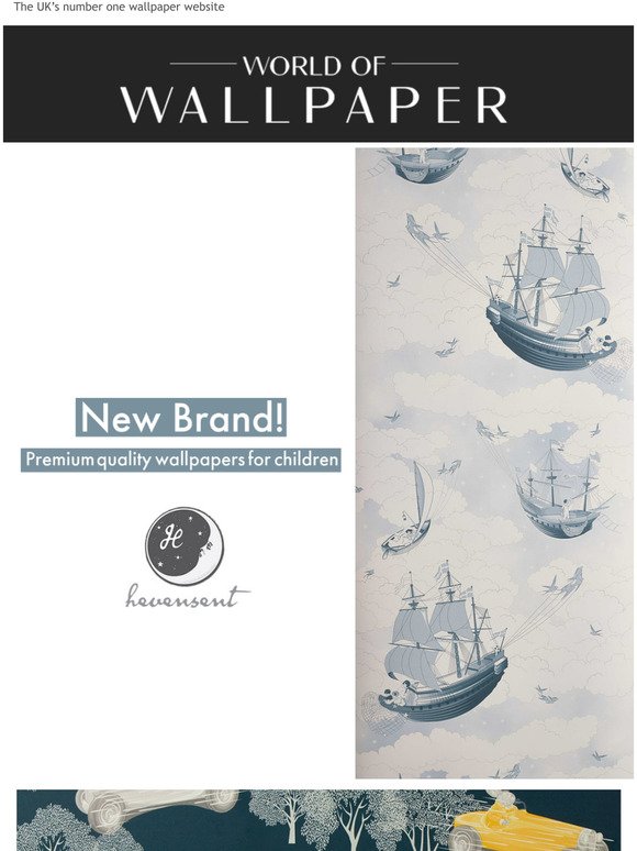 New Brand Alert! Premium quality wallpapers for children at World of Wallpaper
