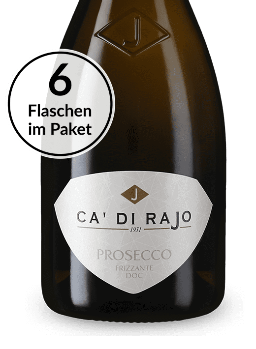 Prosecco der Extraklasse: Ca' di Rajo 6 Flaschen Prosecco Frizzante Treviso