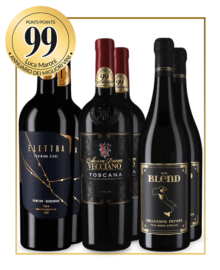 Des Meisters Lieblingsweine:  Rotwein-Auswahl mit 99 Maroni-Punkten im 3x2-Paket