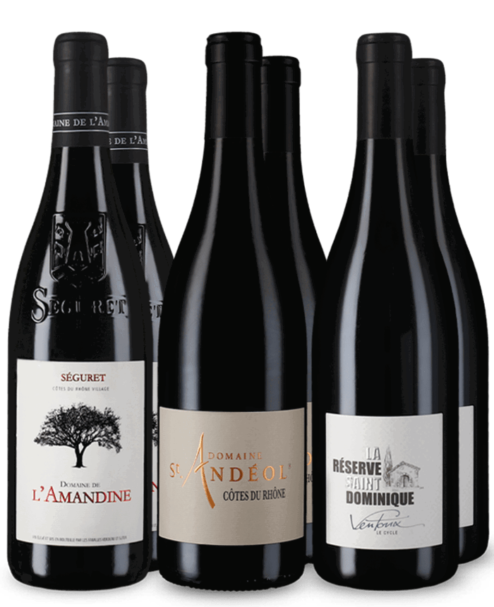 Südfranzösische Rotwein-Monumente:  Rhône-Empfehlungen im 3x2-Paket