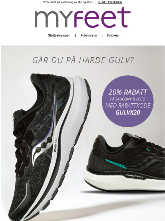 Gr du p harde gulv? Avlast fttene med Saucony & Ecco