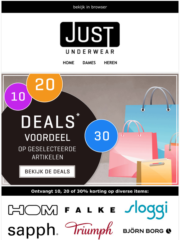  10, 20 of 30% korting met de 10-20-30 Deals
