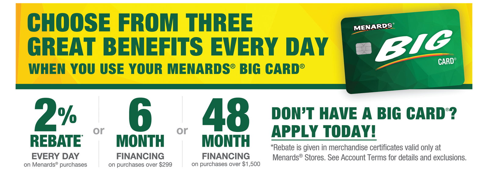 Apply For A Big Card