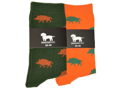 Krawattendackel Socken mit Wildschwein