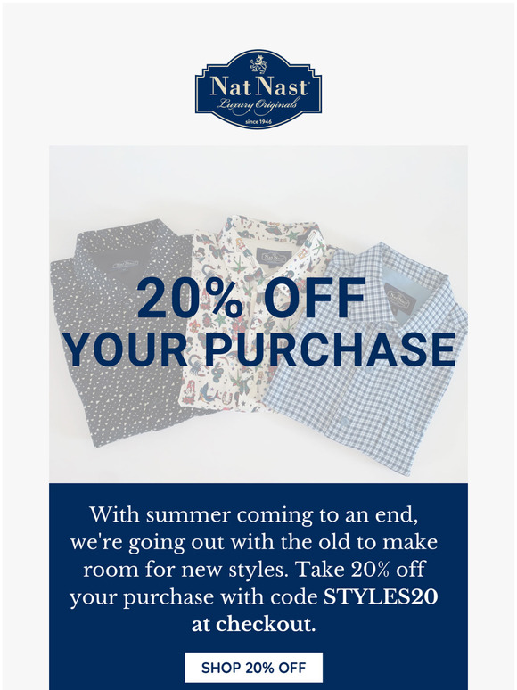 Get 20% Off!