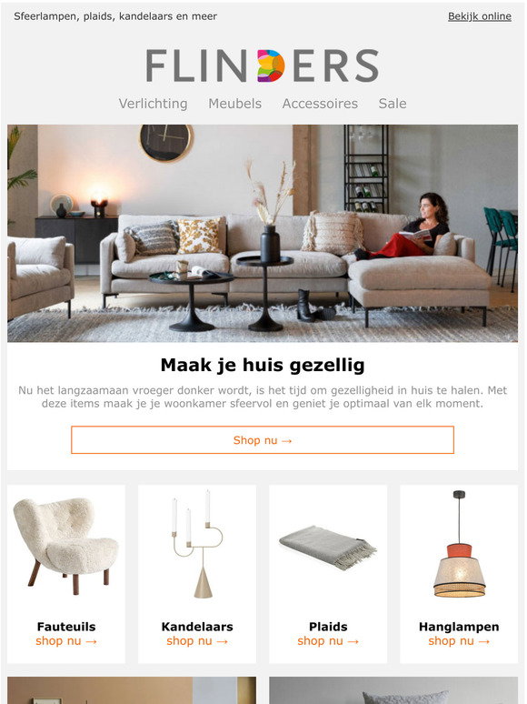 Flinders NL: Zo maak je het thuis gezellig | Milled