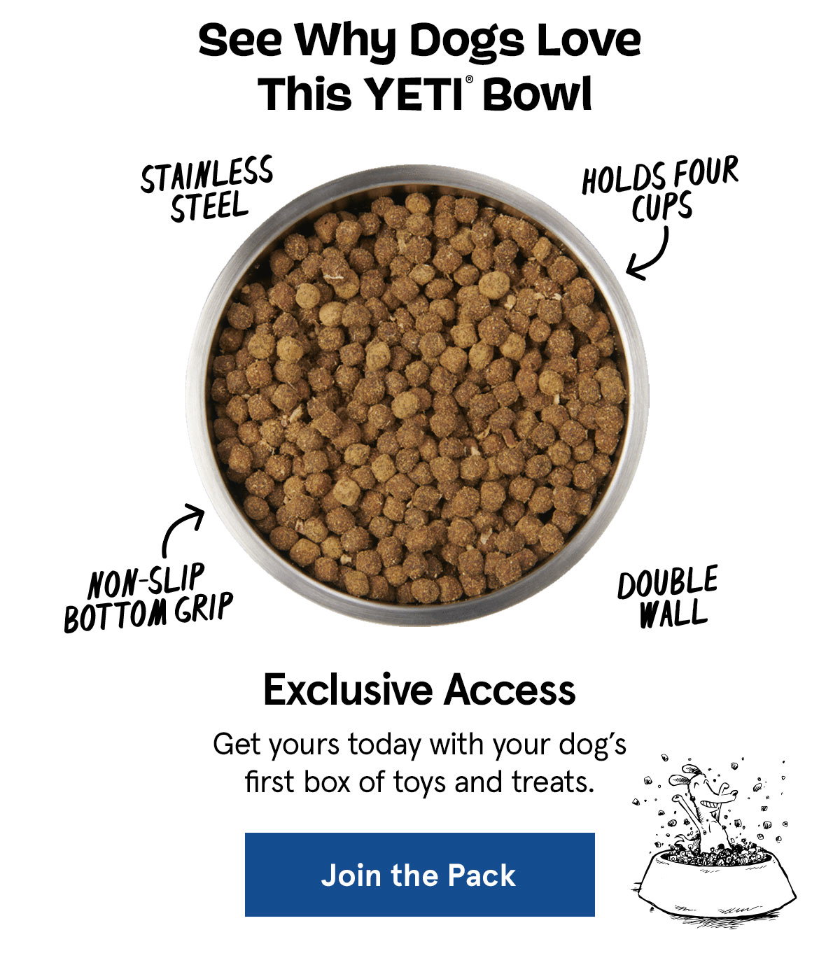 BarkBox Deal: FREE Yeti Dog Bowl With First Box of Toys and Treats
