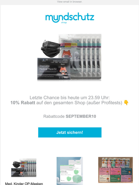 Letzte Chance auf 10% Rabatt: Jetzt Code einlsen!