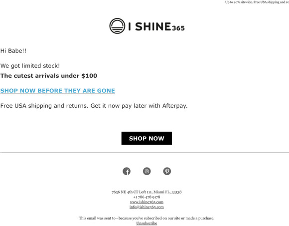 Cute styles under $100 ( limited stock)!
