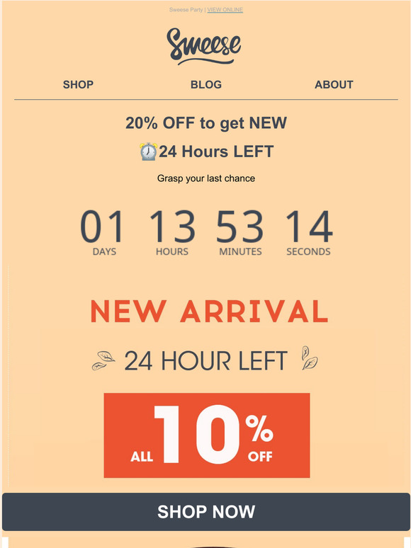 New Arrival 24 Hours LEFT
