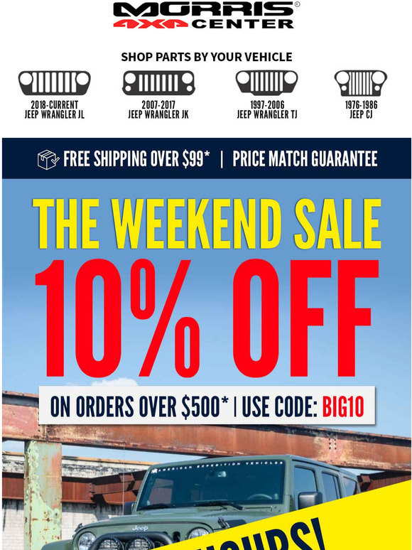 Morris 4x4 Center Check Out Now & GET 10 Off Milled