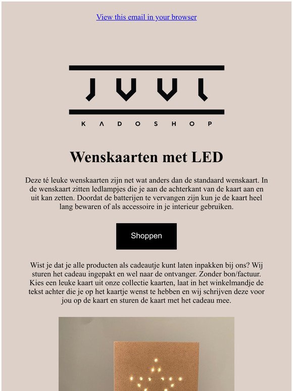 Leuk om te geven: Wenskaart met LED-lichtjes