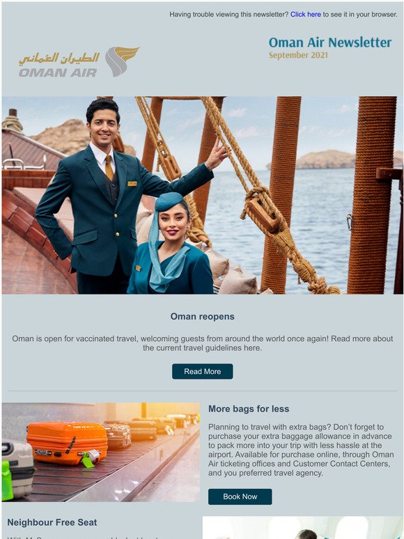 Oman Air Newsletter September 2021