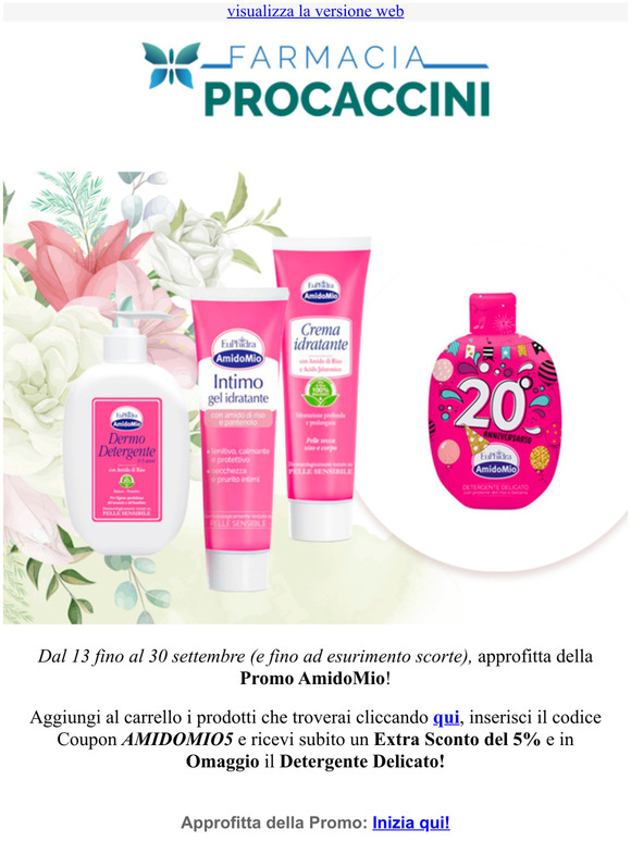 Scopri la Promo AmidoMio e ricevi un Extra Sconto del 5%!