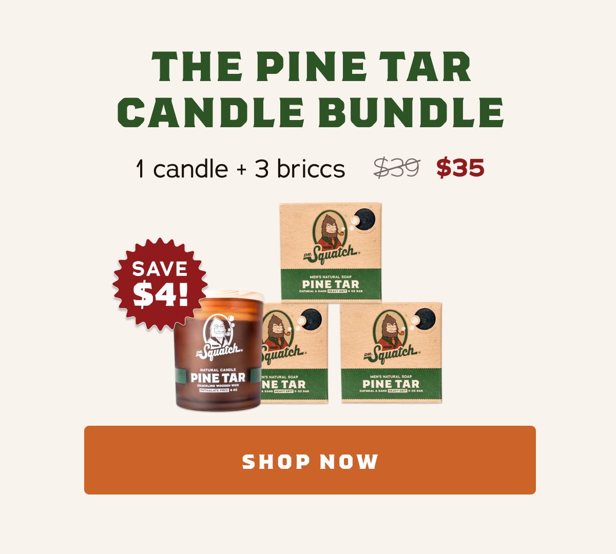 Dr. Squatch: NEW candle bundles