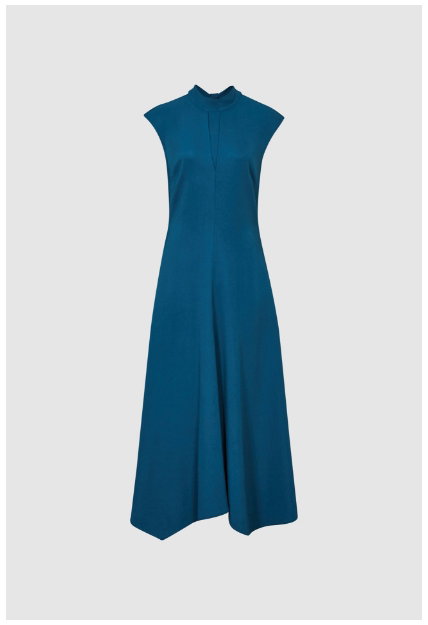 Petite Livvy Blue Open Back Midi Dress