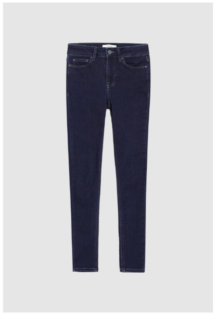 Lux Petite Indigo Mid Rise Skinny Jeans