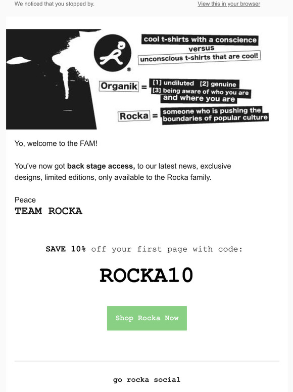 Welcome to Organik Rocka Family!