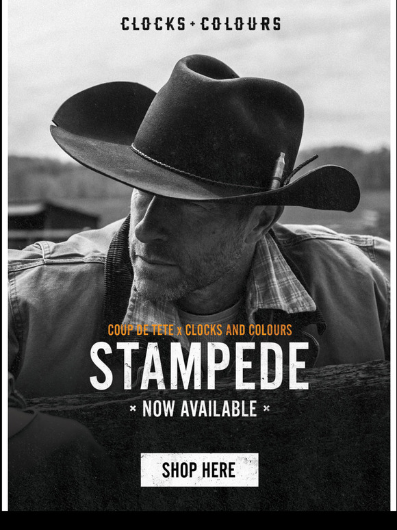 Clocks and Colours Convert The Stampede Cowboy Hat Now Available