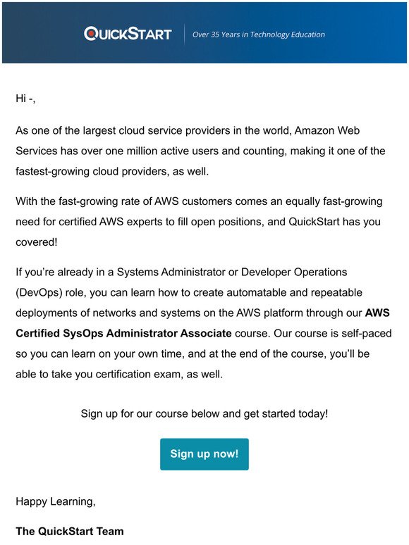 New Course Alert: Become a Certified AWS SysOps Administrator!