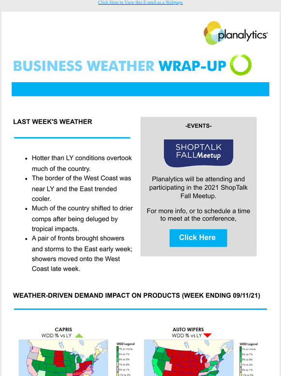 Business Weather Insights from Planalytics