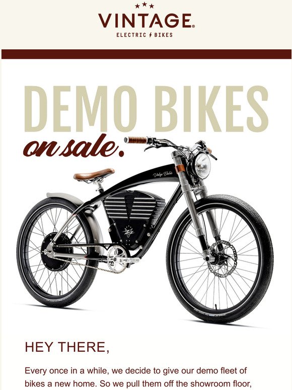 Demo bikes on sale now!