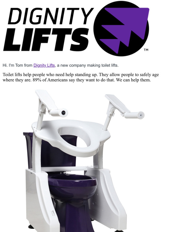 Dignity Lifts DL1 Deluxe Toilet Lift