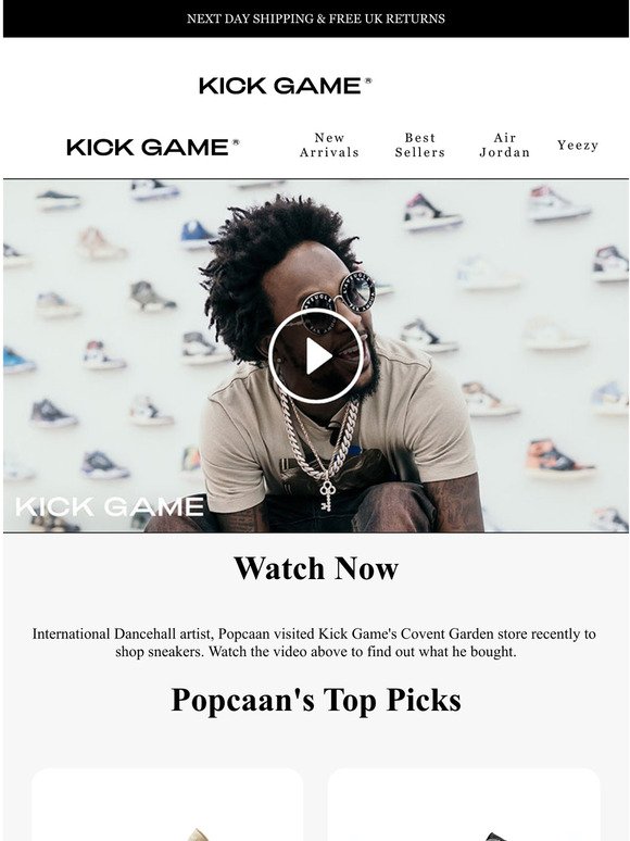 Kick Game Popcaan Goes Shopping For Sneakers At Kick Game Milled