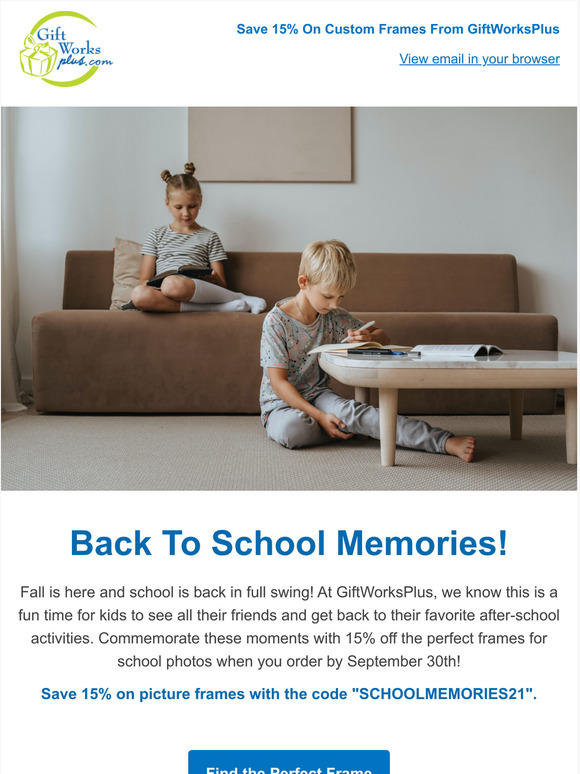 15% Off Back To School Sale!