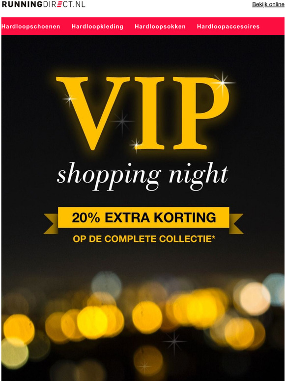 VIP Koopavond - 20% EXTRA korting op de gehele collectie