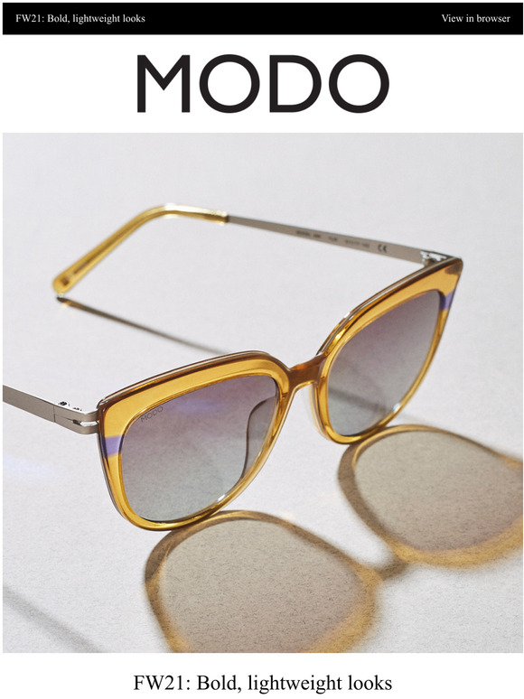 MODO Eyewear FW21 Bold, lightweight looks Milled