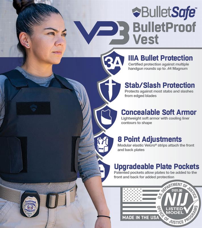 Bulletproof Vest, Level 3, IIIA Certified from BulletSafe