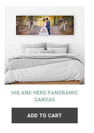 HIS AND HERS PANORAMIC CANVAS
