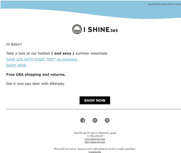 $25 gift card before these sell out